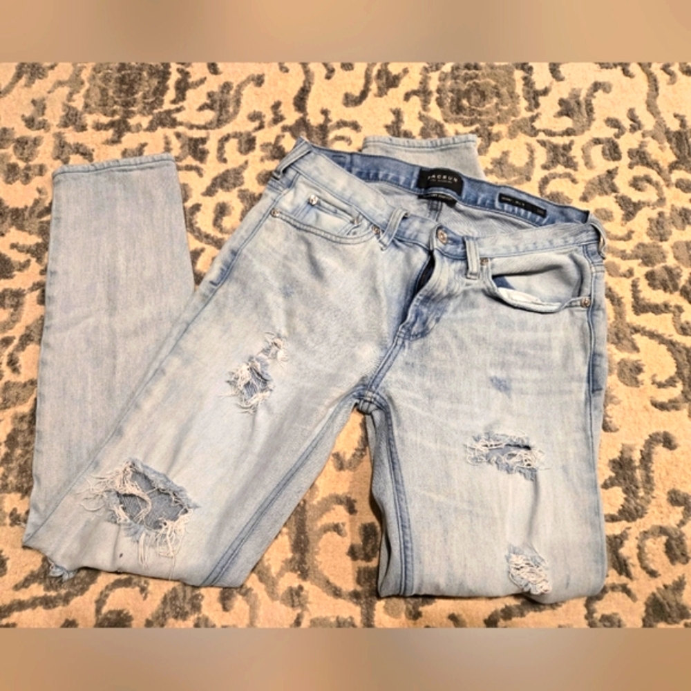 PacSun Light Wash Ripped Skinny Jeans 29x30